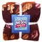 Colors of Fall Wine Anti-Pill Premium No Sew Throw Fleece Fabric Kit (Orange Backing)